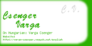 csenger varga business card